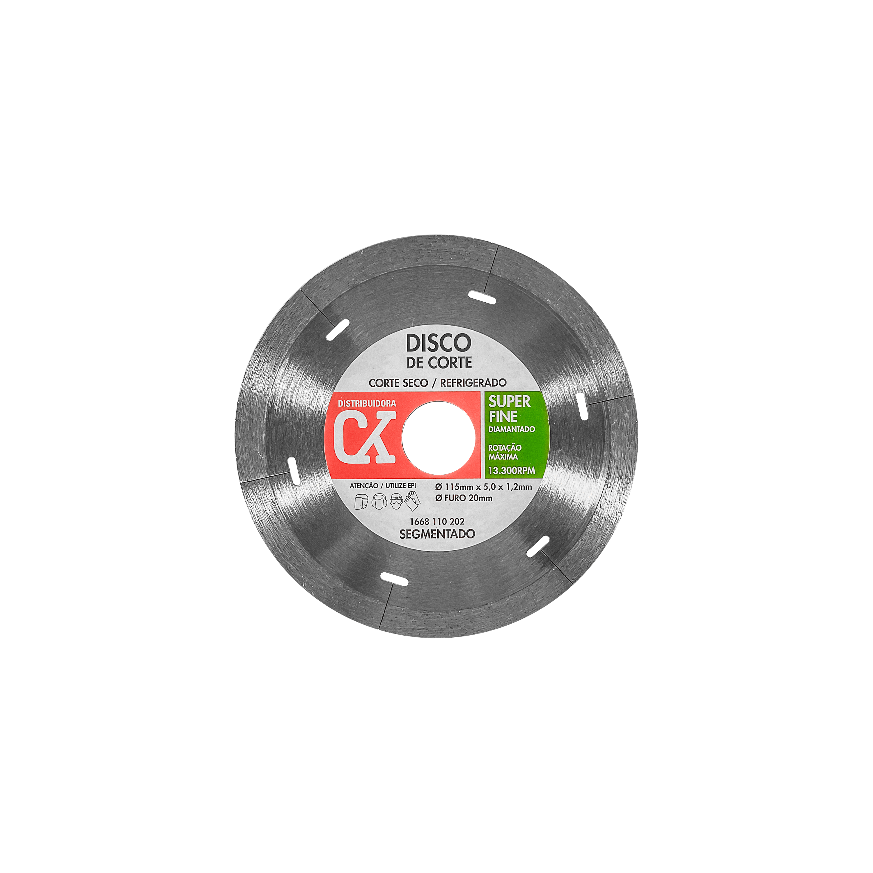 Disco de Corte Diamantado Súper Metal Ø 115 mm